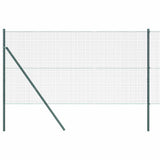 Welded Wire Fence Ground Fix 25 x 1 m PVC-Coated Steel Green