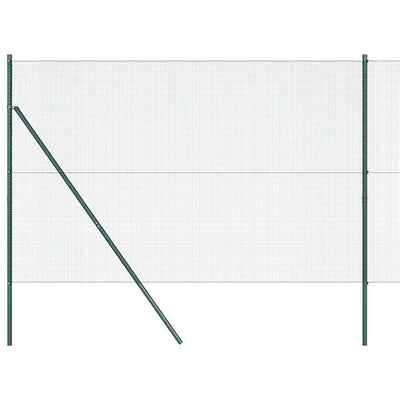 Welded Wire Fence Ground Fix 25 x 1,5 m PVC-Coated Steel Green