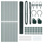Welded Wire Fence Ground Fix 25 x 1,5 m PVC-Coated Steel Green