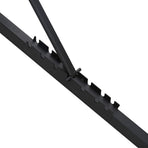 Weight Bench Manual Black 131 x 41 x 110 cm Powder-Coated Steel