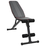 Weight Bench Manual Black 131 x 41 x 110 cm Powder-Coated Steel