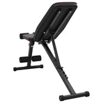 Weight Bench Manual Black 131 x 41 x 110 cm Powder-Coated Steel