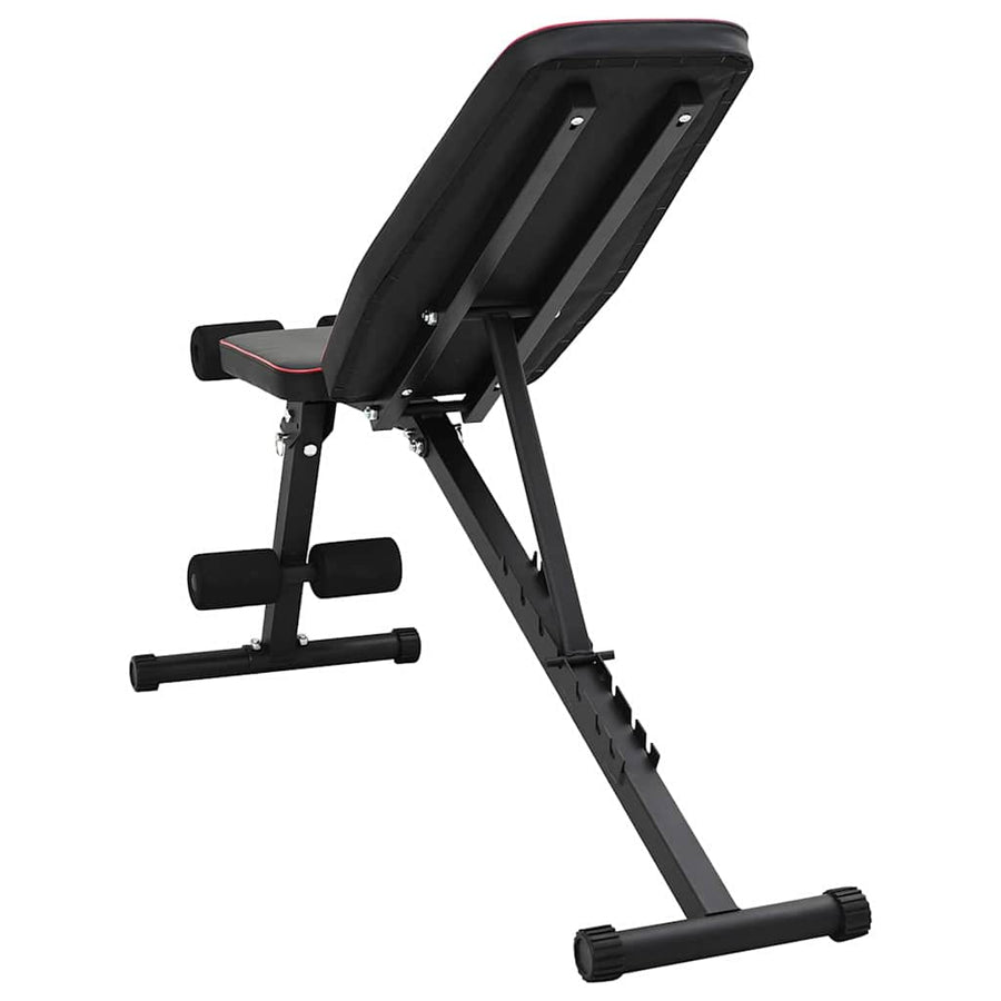 Weight Bench Manual Black 131 x 41 x 110 cm Powder-Coated Steel