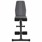Weight Bench Manual Black 131 x 41 x 110 cm Powder-Coated Steel