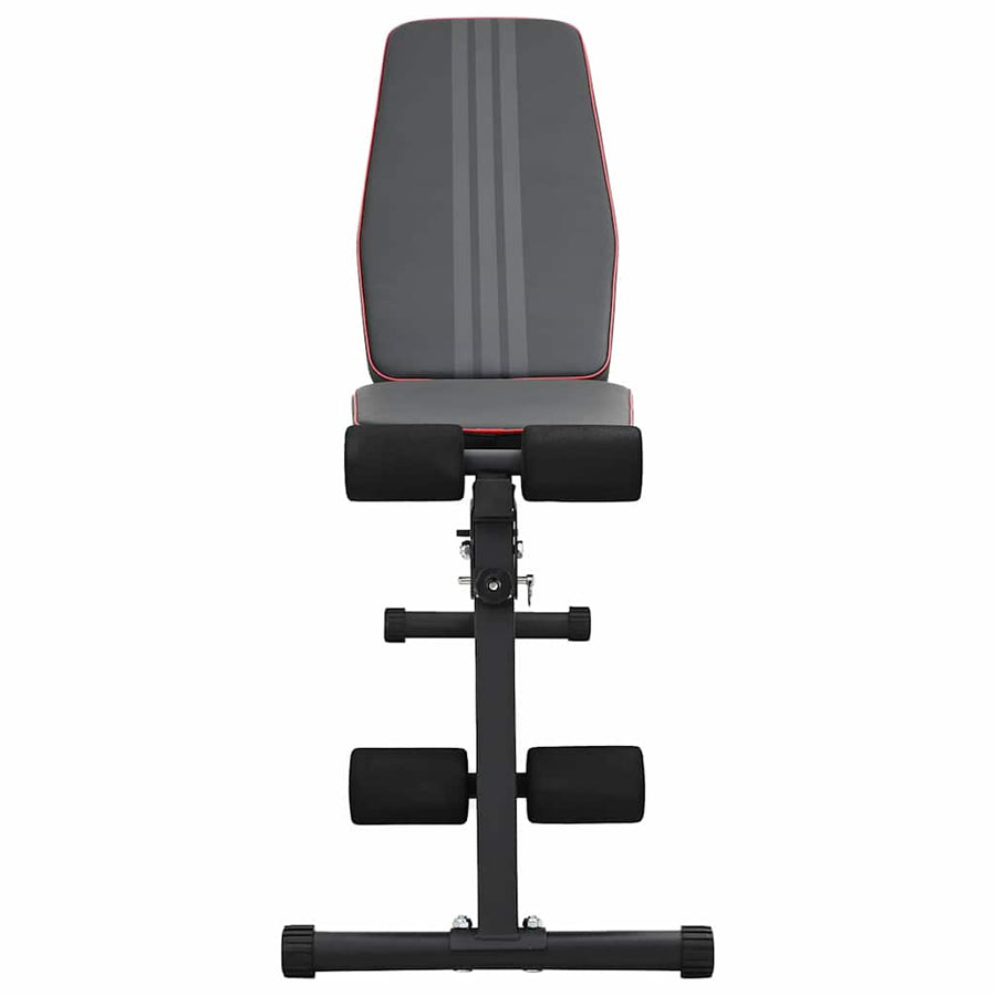 Weight Bench Manual Black 131 x 41 x 110 cm Powder-Coated Steel