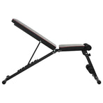Weight Bench Manual Black 131 x 41 x 110 cm Powder-Coated Steel