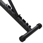 Weight Bench Manual Black 131 x 41 x 100 cm Powder-Coated Steel