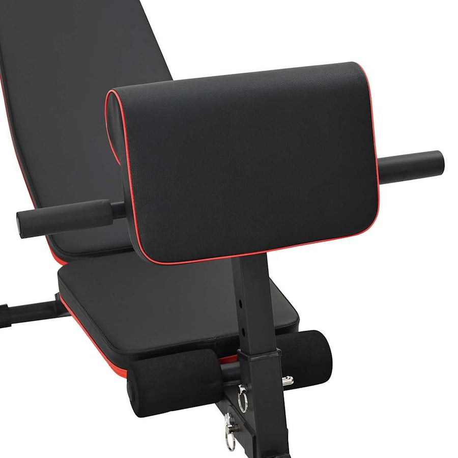 Weight Bench Manual Black 131 x 41 x 100 cm Powder-Coated Steel