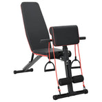 Weight Bench Manual Black 131 x 41 x 100 cm Powder-Coated Steel