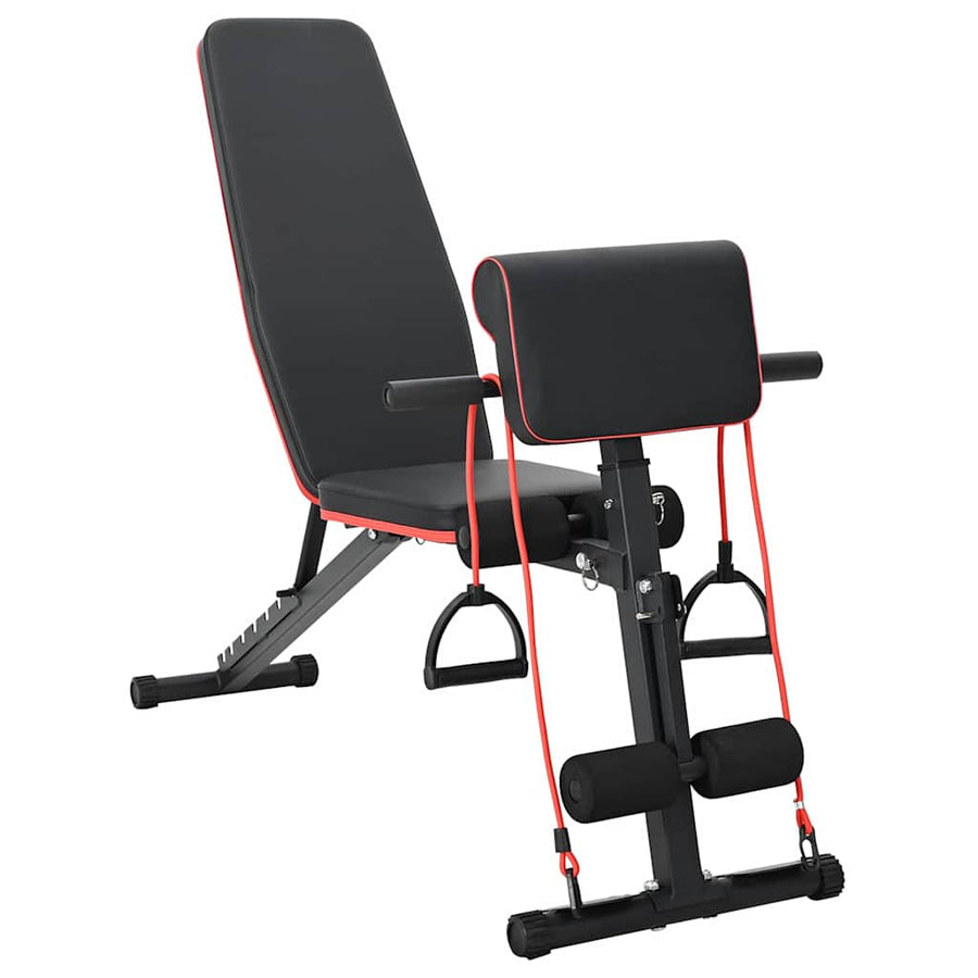Weight Bench Manual Black 131 x 41 x 100 cm Powder-Coated Steel