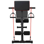 Weight Bench Manual Black 131 x 41 x 100 cm Powder-Coated Steel