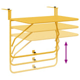 Hanging Balcony Table Mustard 60 x 39 x 65 cm Steel - Extra Image
