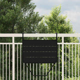 Hanging Balcony Table Folding Black 60 x 39 x 65 cm Steel