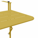 Hanging Balcony Table Gold 60 x 39 x 65 cm Steel - Low Angle