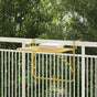 Hanging Balcony Table Folding Gold 60 x 39 x 65 cm Steel