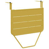 Hanging Balcony Table Gold 60 x 39 x 65 cm Steel - 45-Degree Angle