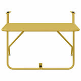 Hanging Balcony Table Gold 60 x 39 x 65 cm Steel - Rear View