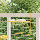 Hanging Balcony Table Mustard 60 x 39 x 65 cm Steel