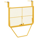 Hanging Balcony Table Mustard 60 x 39 x 65 cm Steel - Side View
