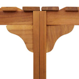 Round Outdoor Hot Tub Surround Brown 252 x 112 x 55.5 cm - Extra Image