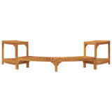 Round Outdoor Hot Tub Surround Brown 252 x 112 x 55.5 cm - 45-Degree Angle