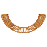 Hot Tub Surround Half-Round Brown 252 x 112 x 55,5 cm
