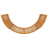 Round Outdoor Hot Tub Surround Brown 252 x 112 x 55.5 cm - Low Angle