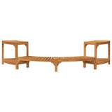 Hot Tub Surround Half-Round Brown 272 x 120 x 55,5 cm