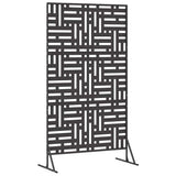 Privacy Screen 100 x 50 x 180 cm Steel Black