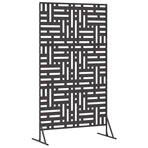 Privacy Screen 100 x 50 x 180 cm Steel Black