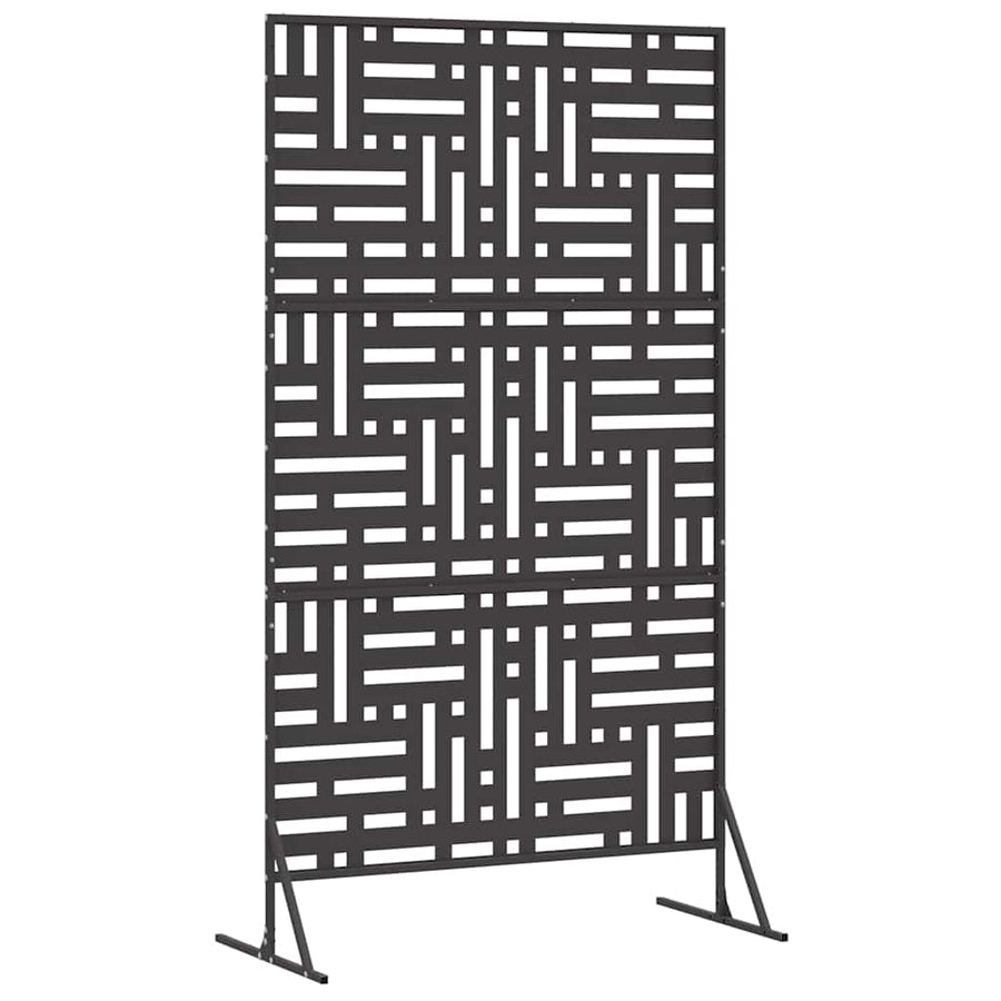 Privacy Screen 100 x 50 x 180 cm Steel Black