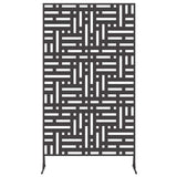Privacy Screen 100 x 50 x 180 cm Steel Black