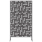 Privacy Screen 100 x 50 x 180 cm Steel Black