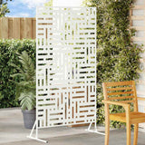 Privacy Screen 100 x 50 x 180 cm Steel White