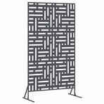 Privacy Screen 100 x 50 x 180 cm Steel Anthracite