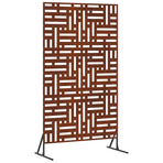 Privacy Screen 100 x 50 x 180 cm Weathering Steel Rusty