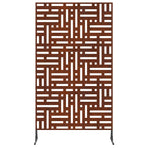 Privacy Screen 100 x 50 x 180 cm Weathering Steel Rusty