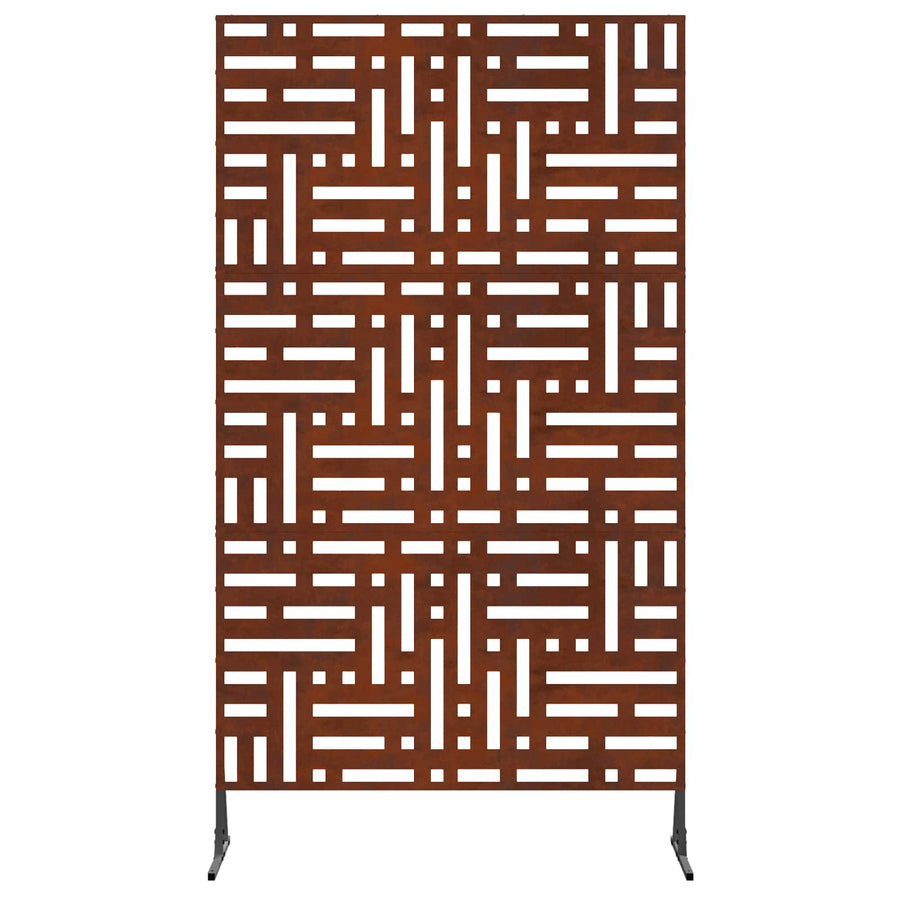 Privacy Screen 100 x 50 x 180 cm Weathering Steel Rusty