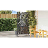 Privacy Screen 100 x 50 x 180 cm Steel Black