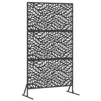 Privacy Screen 100 x 50 x 180 cm Steel Black