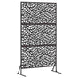 Privacy Screen 100 x 50 x 180 cm Steel Black
