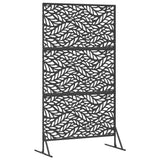 Privacy Screen 100 x 50 x 180 cm Steel Black