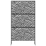 Privacy Screen 100 x 50 x 180 cm Steel Black - Top-Down View