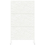 Privacy Screen 100 x 50 x 180 cm Steel White - Top-Down View