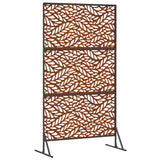Privacy Screen 100 x 50 x 180 cm Weathering Steel Rusty - Close-Up Angle