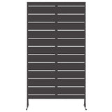 Privacy Screen 100 x 50 x 180 cm Steel Black - Top-Down View
