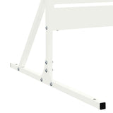 Privacy Screen 100 x 50 x 180 cm Steel White - Close-Up Angle