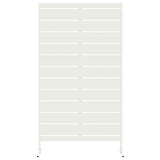 Privacy Screen 100 x 50 x 180 cm Steel White - Top-Down View