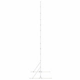 Privacy Screen 100 x 50 x 180 cm Steel White