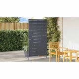 Privacy Screen 100 x 50 x 180 cm Steel Anthracite - Close-Up Angle